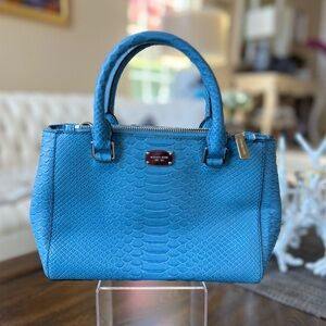 New Michael Kors Blue Snake Skin handbag